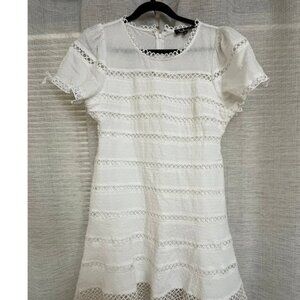 Lulu's - White Eyelet Dress Size L